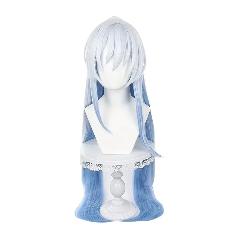 

Honkai Star Rail Wigs Jingliu Cosplay Wig Silver White Gradient Blue Anime Heat Resistant Synthetic Hair Wigs