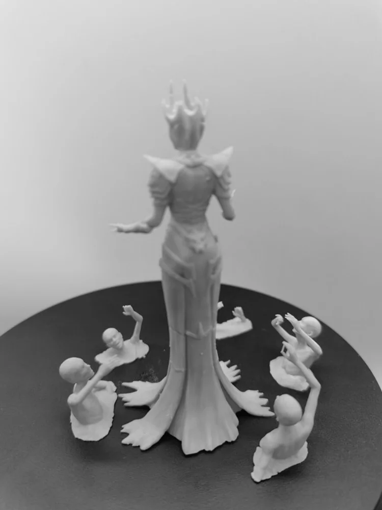The Dark Queen fai da te kit di montaggio modello in resina in scala 1/24 giocattolo scultura non verniciato e non assemblato