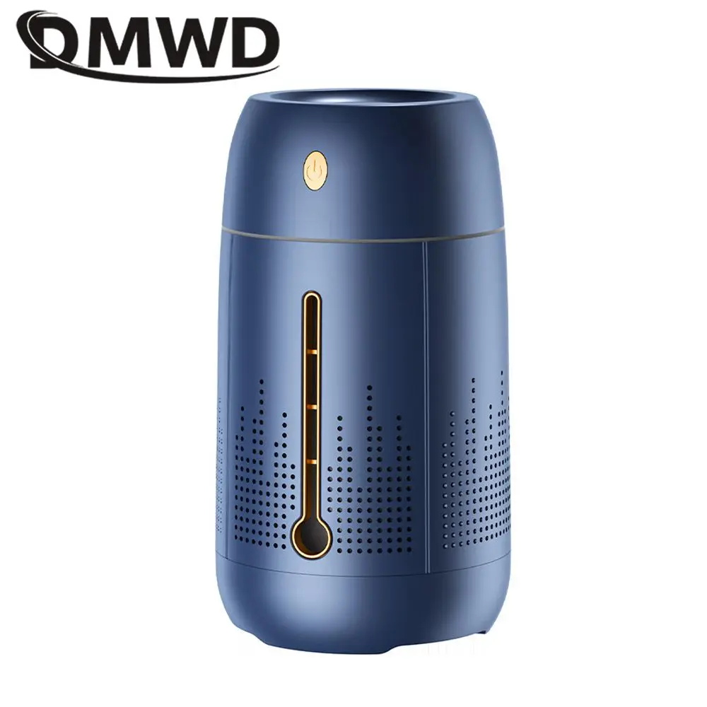 DMWD Household Humidifier Portable Air Purifier 1.2L Nano Sprayer Desktop Fogger Aroma Oil Diffuser Rechargeable Night Light