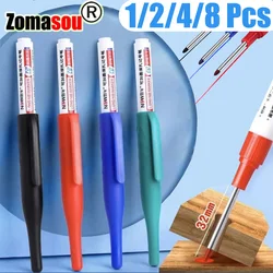 Marqueurs à pointe d'huile étanches à tête longue pour HOMetal, stylo marqueur à trou profond, décoration de travail de calcul, multi-usages, 1 à 8 pièces