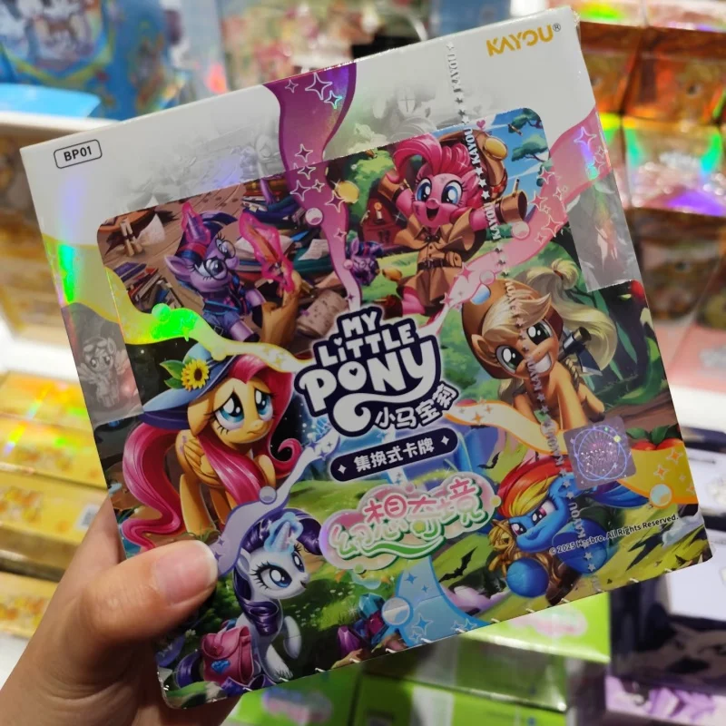 Kayou حقيقية بلدي ليتل المهر بطاقة هالوين مجموعة تبادل نوع بطاقة كابوس ليلة الرسوم المتحركة جمع بطاقة اللعب الطرفية