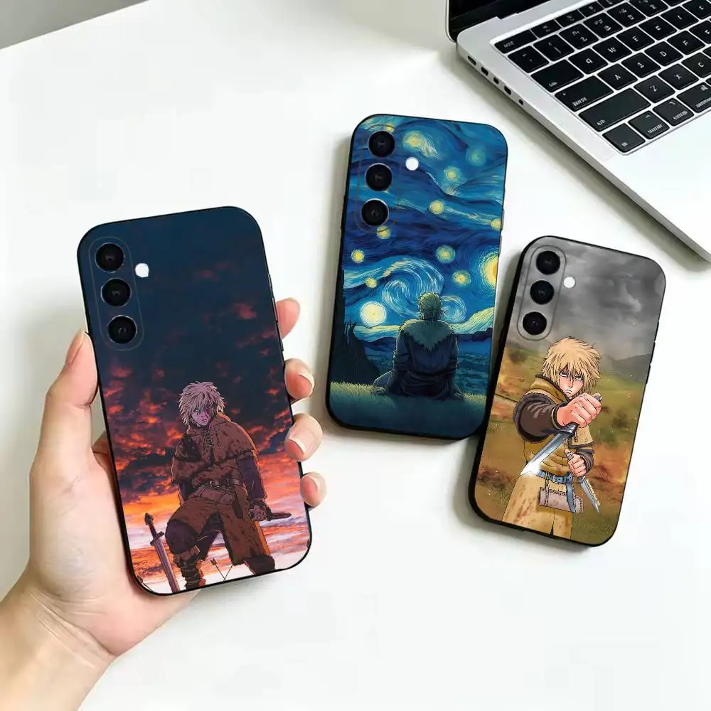 Vinland Saga Thorfinn Phone Case For Samsung Galaxy  A52 42 32 22 12 02S 72 73 51 41 31 21S 71 30S,Soft Silicone Black Cover