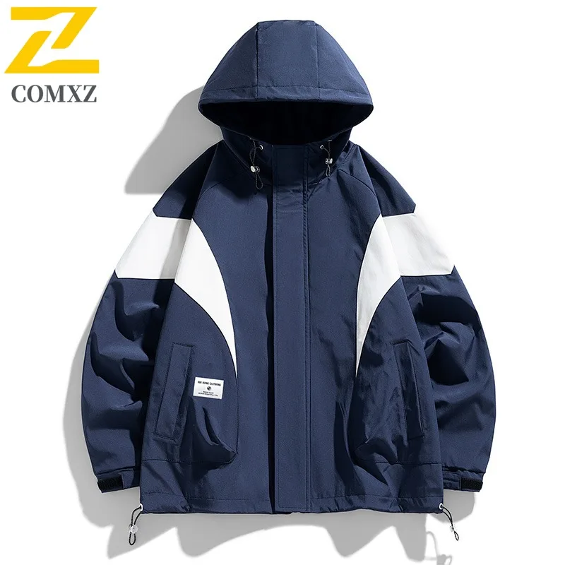 

Luxury Men Jacket Classic Hooded Adventure Windproof Coat Casual Mountaineering Lightweight Quick Dry Autumn Garment M to 8XL