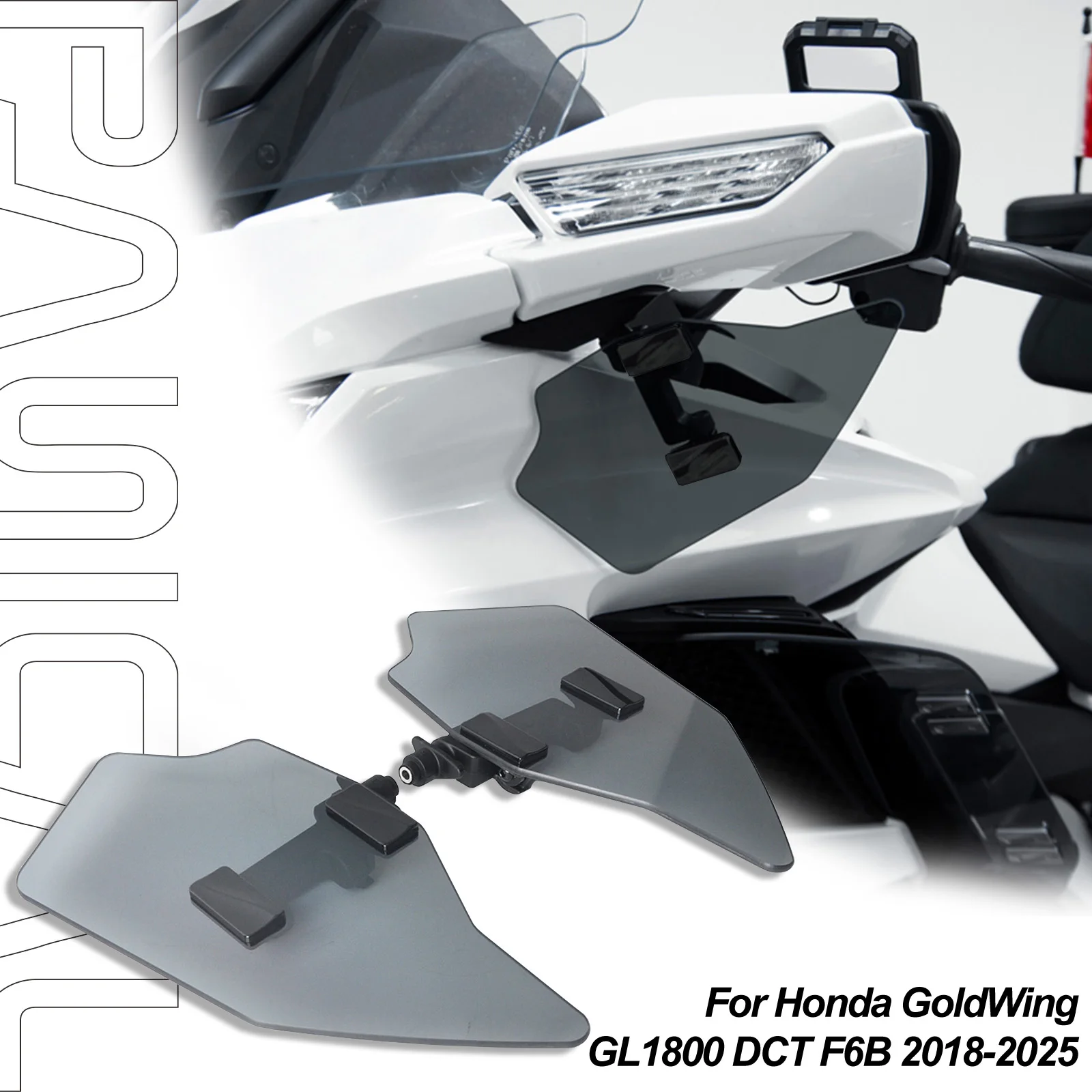 

PANICAL air deflector for Honda GoldWing GL1800 F6B DCT 2018-2025 Motorcycle Windshield Fairing Adjustable Deflector