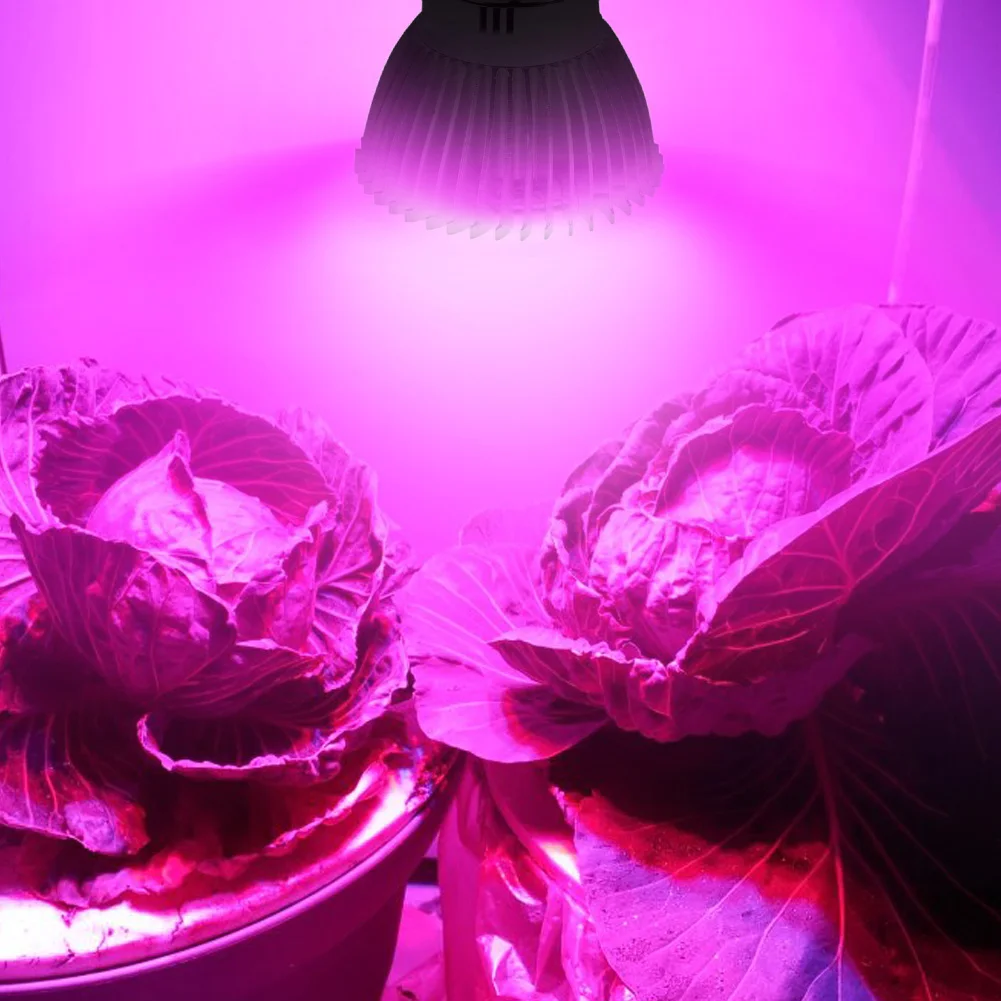 الطيف الكامل E14 LED تنمو ضوء داخلي المنزلية الدفيئة مصباح النبات الإضاءة الساطعة للنباتات المزهرة الخضروات