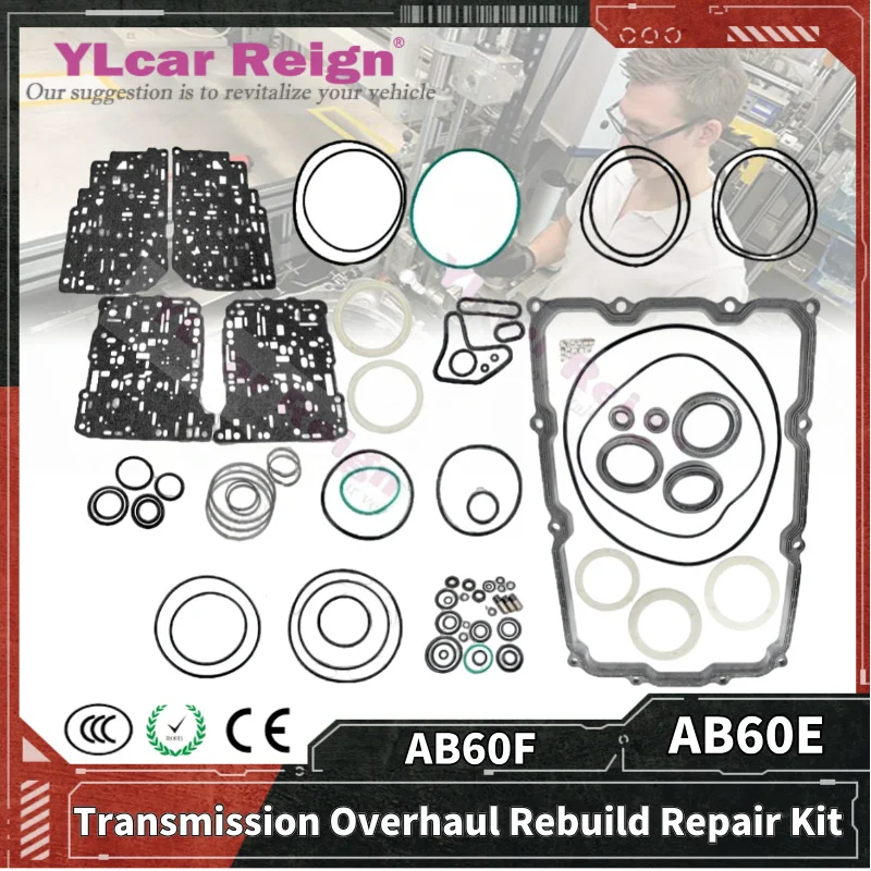 

AB60F AB60E Automatic Transmission Gearbox Overhaul Kit Rebuild Repair Seals Gasket Fit O-rings for TOYOTA Rand Kuluze SEQUOIA