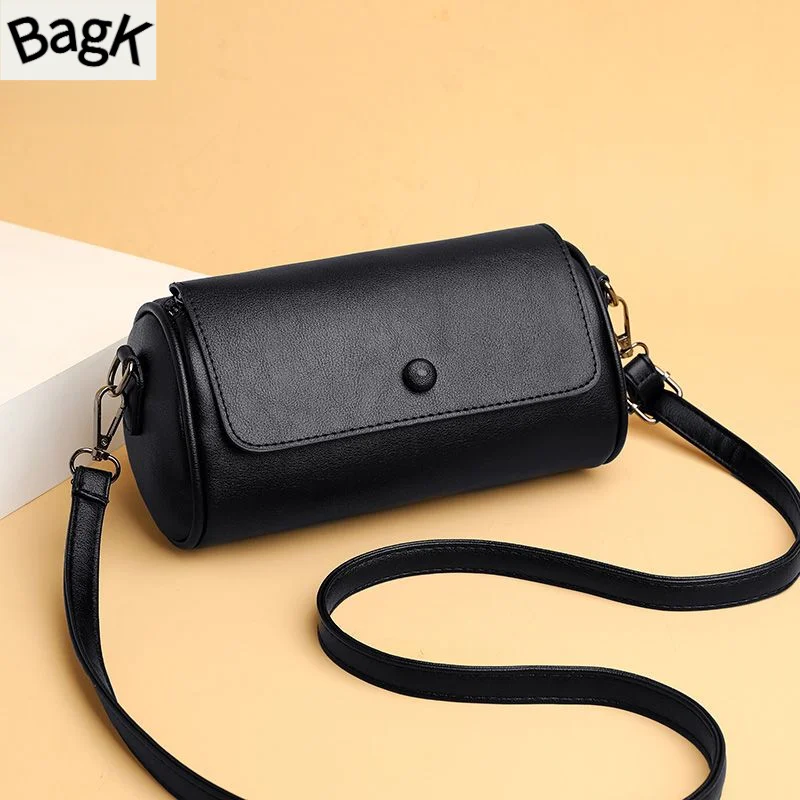 Boyatu small women 2024 nouveau cylindrique à la mode et polyvalent pour femmes, bandoulière à une épaule b, oreiller Boston_voghion.com