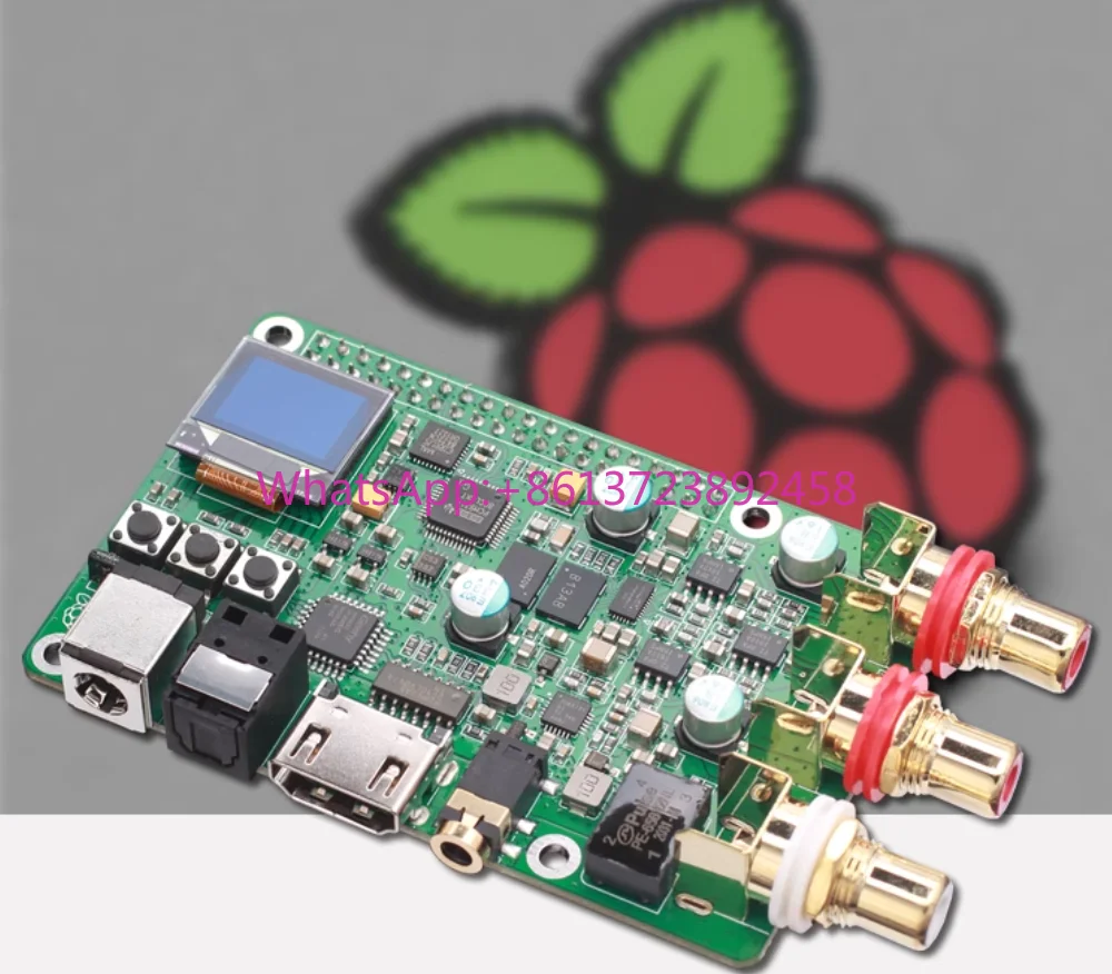 

Raspberry pi DAC audio decoding board ES9038Q2M hifi fever coaxial fiber I2S DSD512 digital