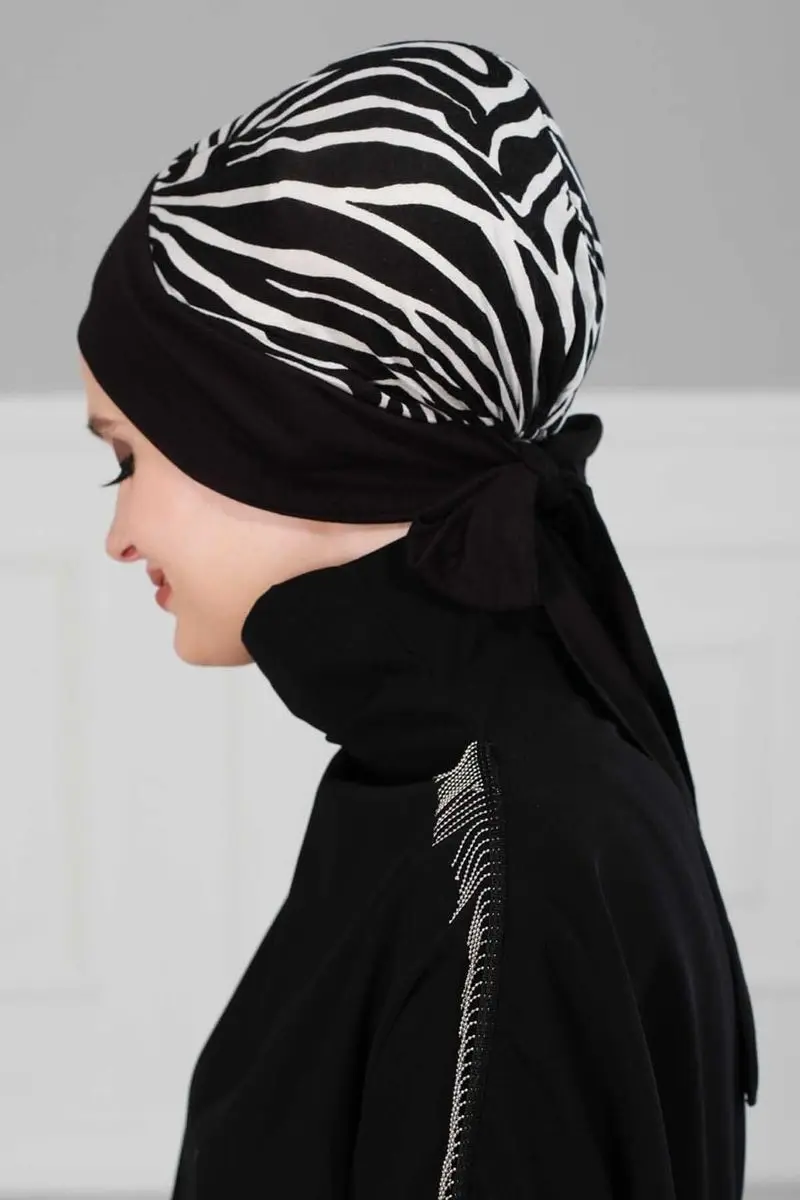 Padrão de zebra de osso penteado com cinto