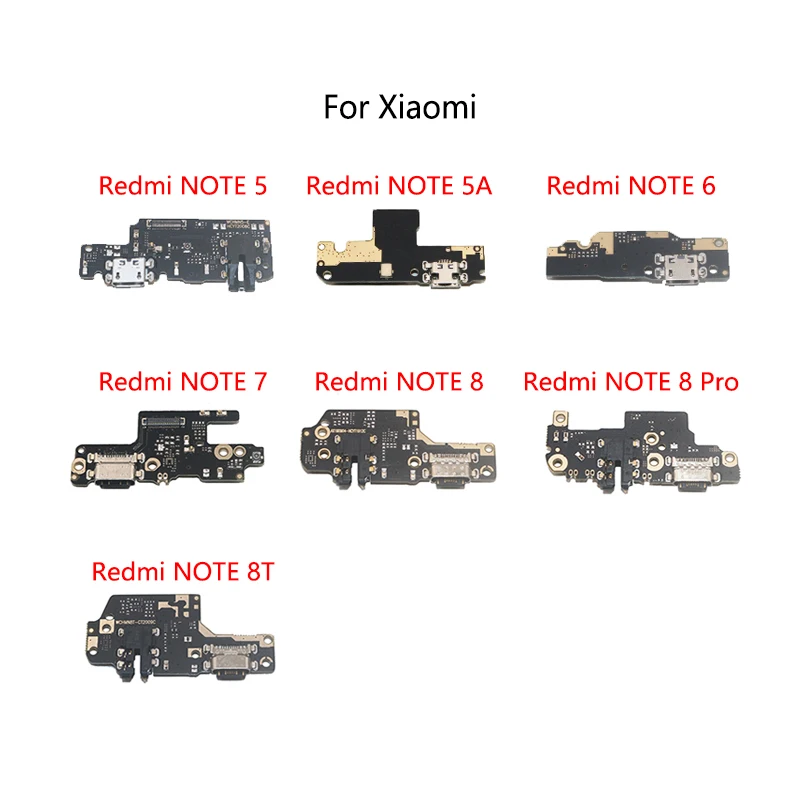 USB Charge Dock Port Socket Jack Plug Connector Flex Cable For Xiaomi Redmi NOTE 5 Pro 5A 6 7 7S 8 8T Charging Board Module