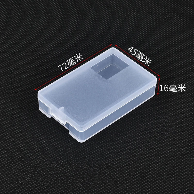 100pcs Clear Plastic Box Mini Small PP Storage Component Boxs Collection Packaging Plastic Jewelry watch parts Box