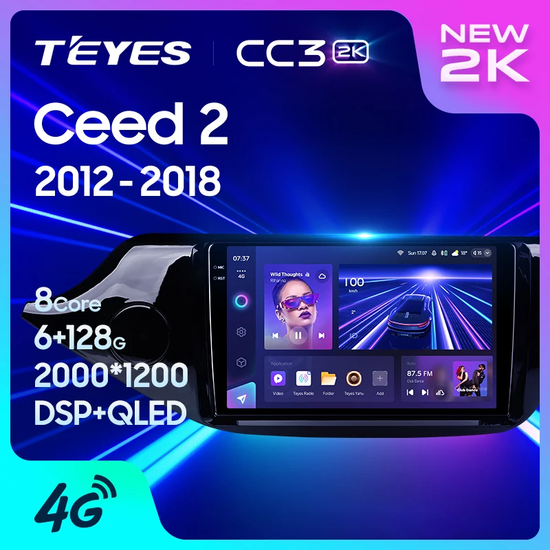 TEYES CC3 2K For Kia Ceed Cee 'd 2 JD 2012 - 2018 Car Radio Multimedia Video Player Navigation stereo Android No 2din 2 din DVD