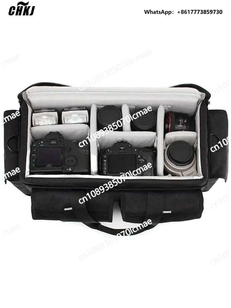 

CHKJ Professional Shoulder Photography Bag, Shockproof, DSLR Camera, Large Capacity, Shoulder