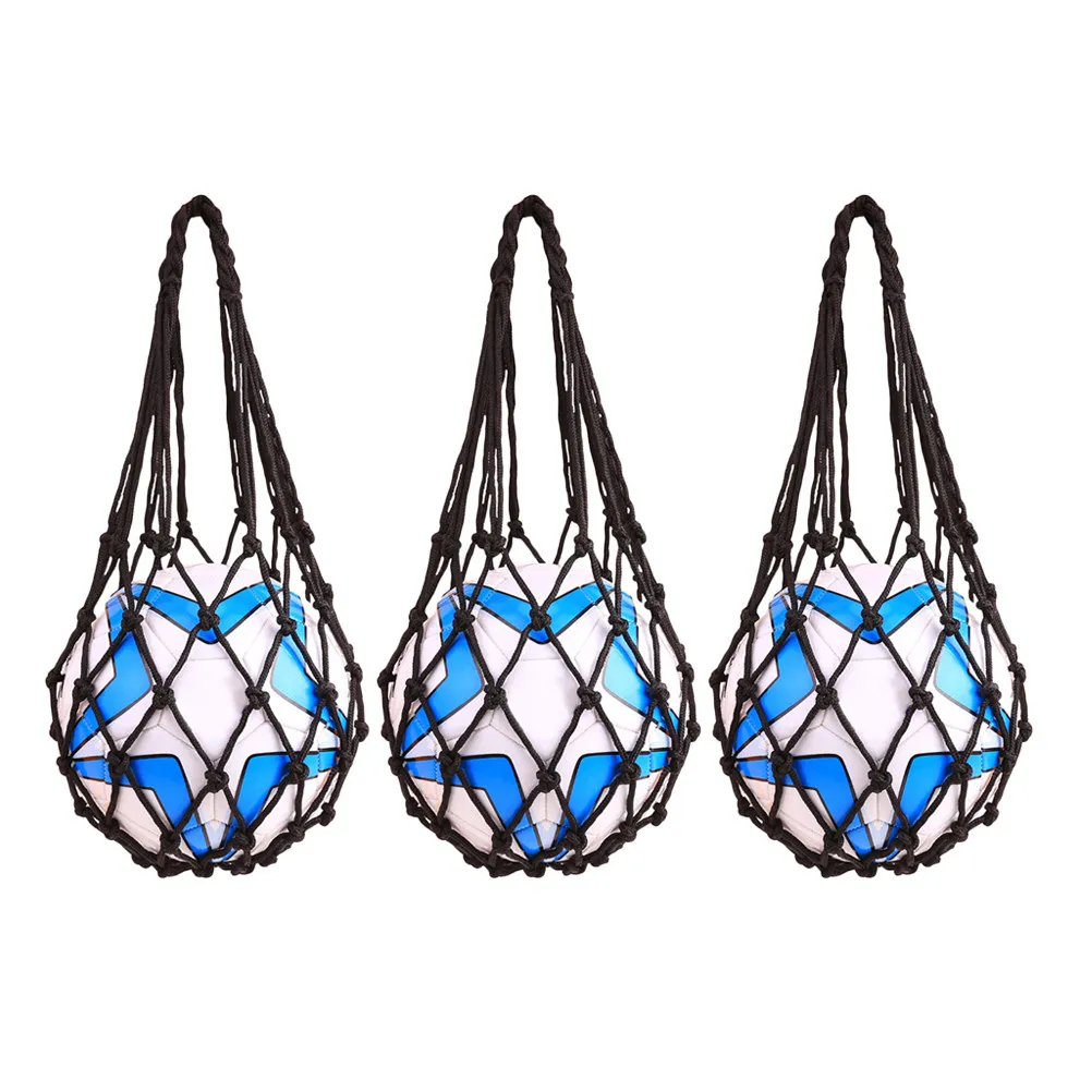 3Pcs Individual Ball Bag Mesh Net for Soccer Basketball Volleyball Football Single Sport Ball Storage Easy Transport Hang Clean