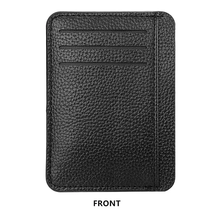 1Pc Neue Ultra-dünne Weiche Brieftasche PU Leder Mini Kreditkarte Brieftasche Candy Farbe Bank Kreditkarte Box Weiblich männlich Visitenkarte Set – Detail 2