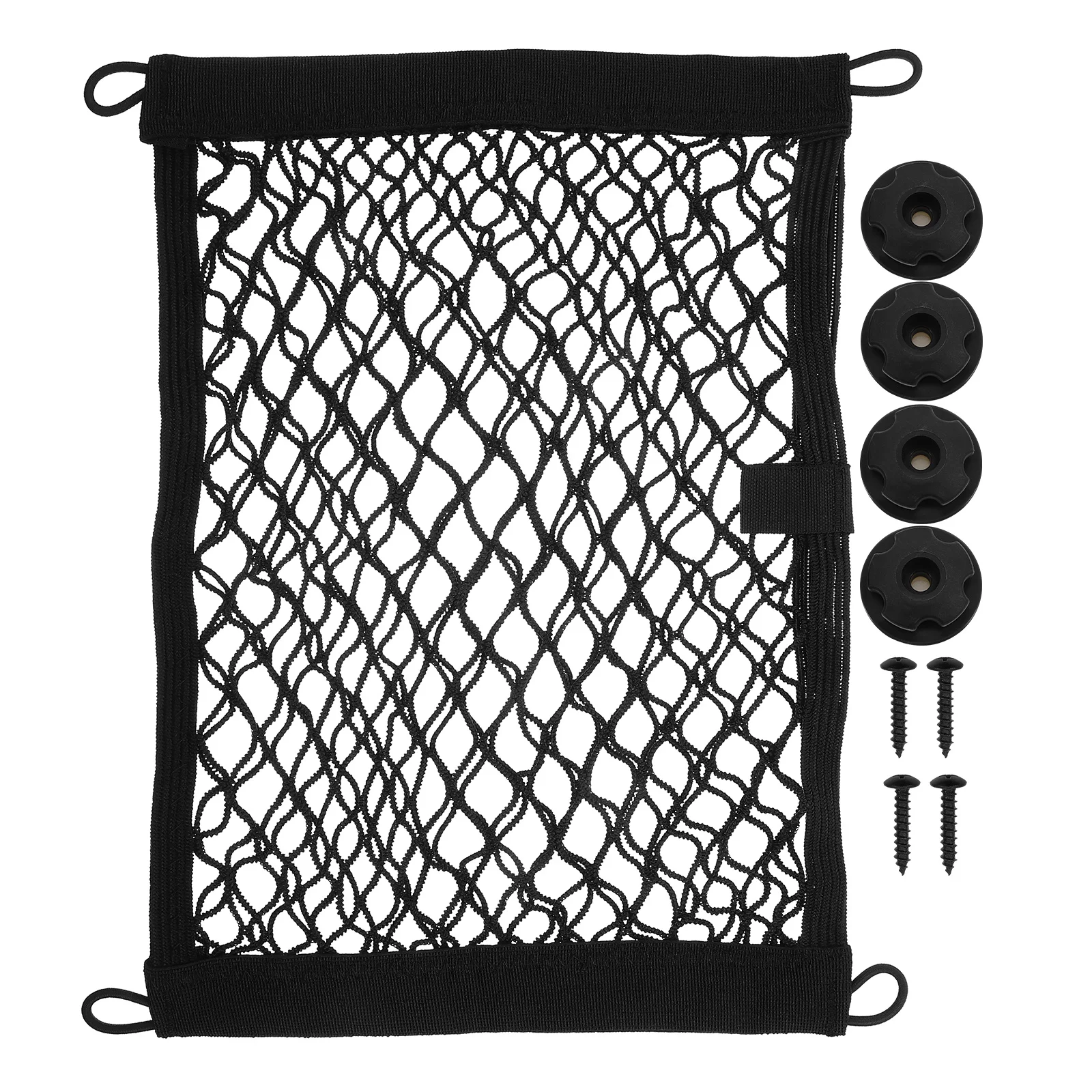 

Car Seat Organizer Double Layer Mesh Net Pocket Handbag Holder Expandable Durable Easy Install Boat Storage Net