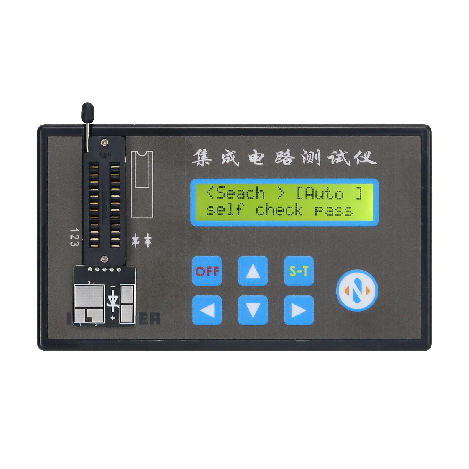 

Integrated Circuit Tester Digital IC Tester for Logic Chip Optocoupler Diode Transistor Op Amp