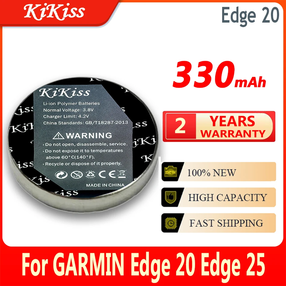 330mAh KiKiss Battery LIR2430 For GARMIN Edge 20 25