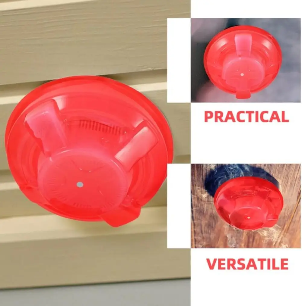 Plastic Fire Detection Dust Covers 4 Pack for Smoke Sensors Installed in Office Buildings and Shared Facilities