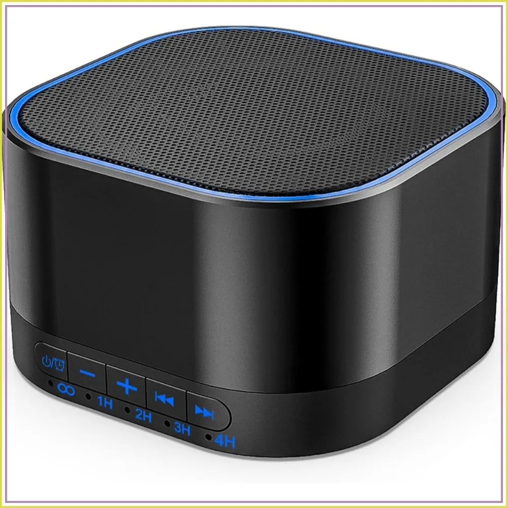 

White Noise Machine with 20 Non Looping Sounds, Memory Function, 32 Volume Levels, AC/USB Powered, Sleep Timer for Baby & Adults