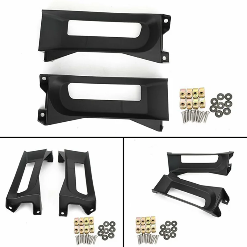 2PCS Front Tow Hook Bezel Block Trailer Hitch Cover 68196982AA For Dodge Ram 1500 2013-2018 Accessories Parts Tow Hook Cover
