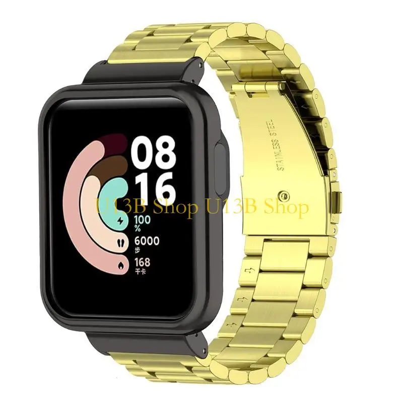 U13B Band Metal-Milanese Strap Sweatproof Wristband untuk Watch Lite/Redmi Watch