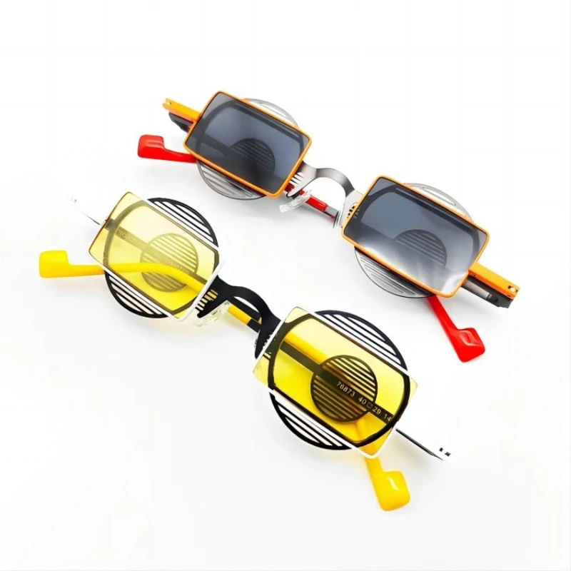 New Fashion Detachable Clip Multifunctional Metal Eyeglass Frame Retro High-end Polarized Sunglasses with Prescription Lenses