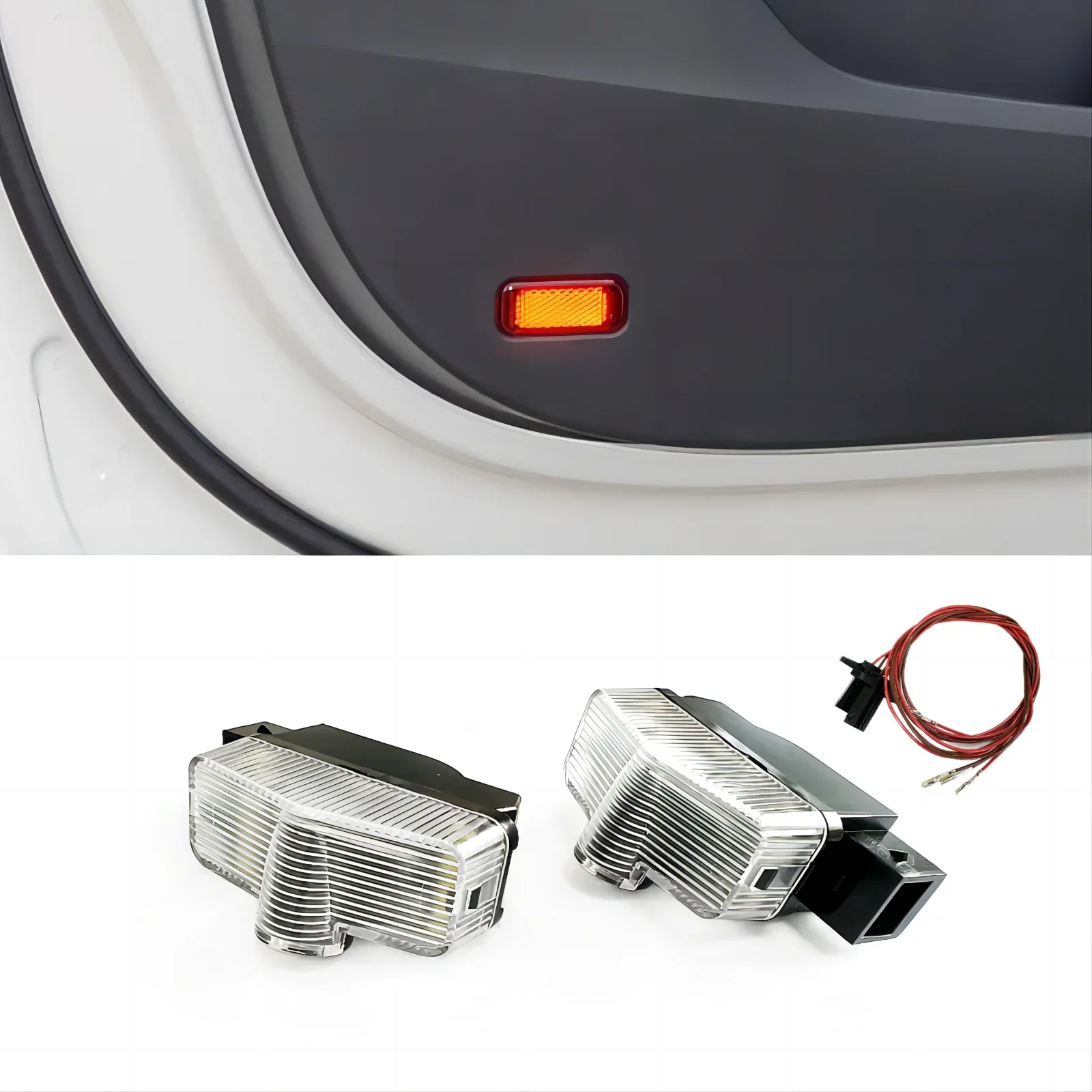 2 Led Car Door Light Logo Projector Lamp For Skoda VRS Octavia A7 2015 -2024 Kodiaq 2016 - 2024 2022 2021 2023 2020 Accessories