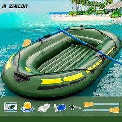 PVC Double Inflatable Boat 192x113cm Rubber Fishing Boat Raft With Oars Pump Canoe For Fishing Rafting Diving Water Transport