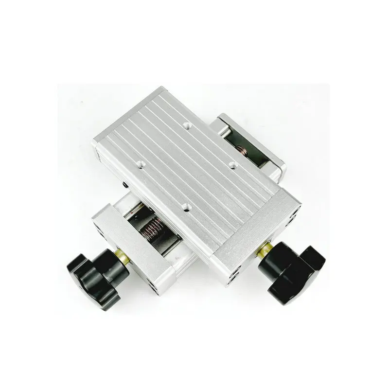Two-Dimensional Welding Torch Moving Slide Fine-Tuning Torch Holder Cross Table Welding Gun Rack XY Axis Slider Stroke 60MM