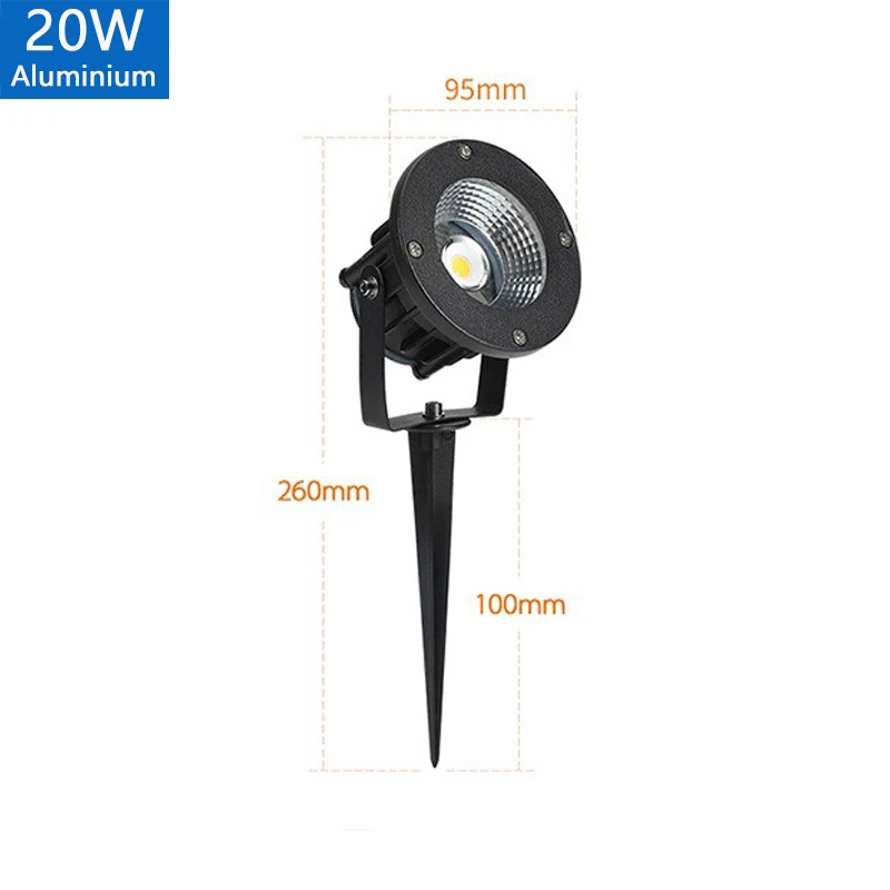 LED Tuinverlichting Outdoor Waterdichte Gazon Lamp 220V110V12V 5W10W15W20W Landschap Spike Lamp IP65 Led Licht Tuinpad Spots