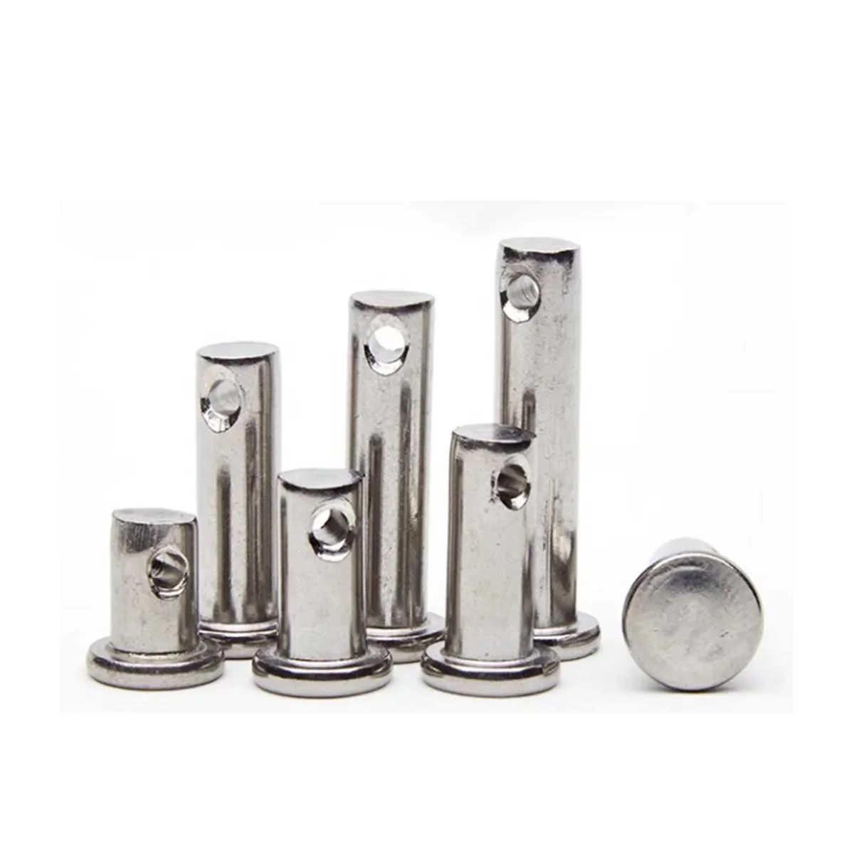 304 Stainless Steel Perforated Pin Shaft/ Flat Head Cylindrical Positioning Pin