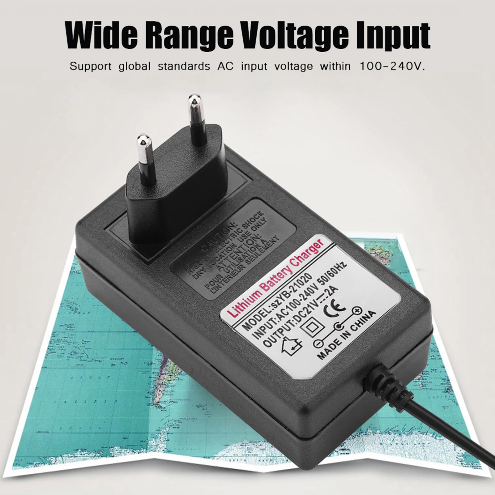AC  21V 2A Safe  Power Supply Adapter Lithiumion Battery  Power Adapter for Lithium Battery