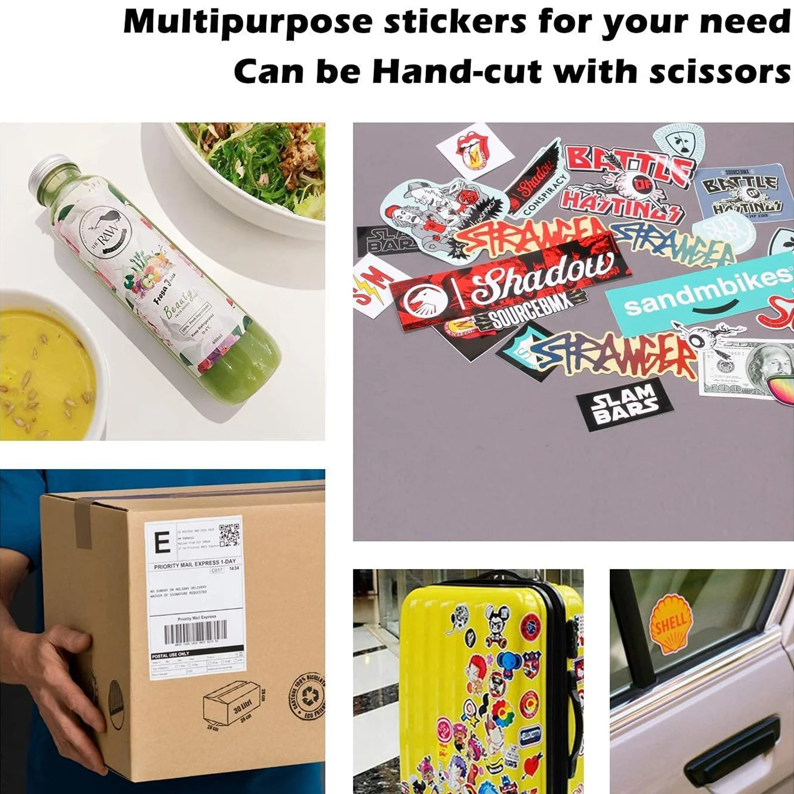 A4 135 GSM 50 Sheets Printable Glossy Sticker Photo Paper 8.3 x 11.7" Full Sheet Inkjet Self Adhesive Photo Paper