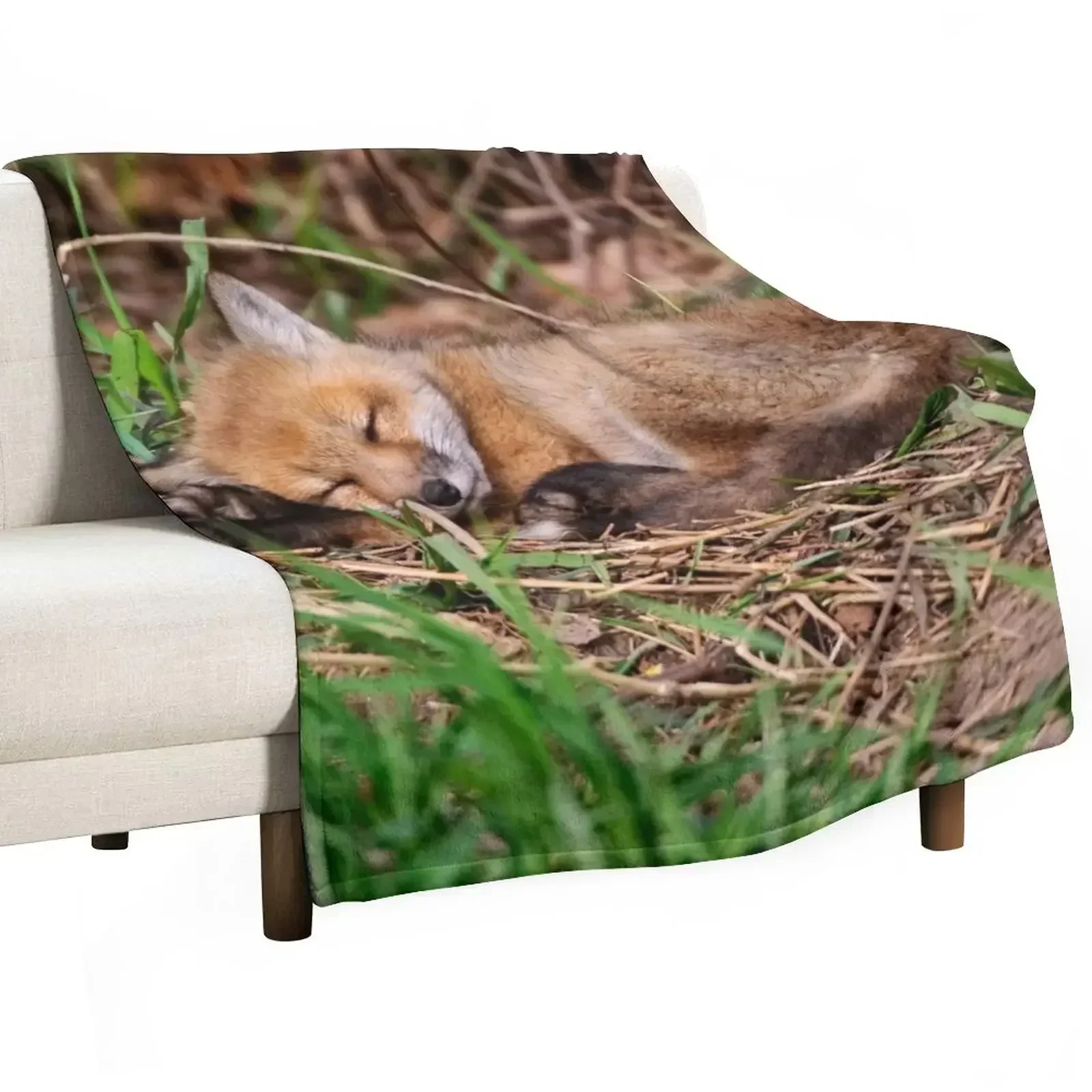 New Fox Kit 9 Throw Blanket Fashion Sofas Shaggy Cute Plaid Summer Beddings Cute Thermals For Travel Blankets
