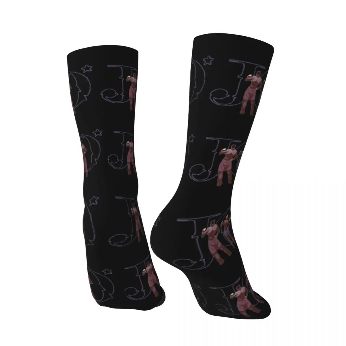 JoJo Bizarre Adventure Men's Socks Retro Harajuku Japan AnimeStreet Style Novelty Casual Crew Sock