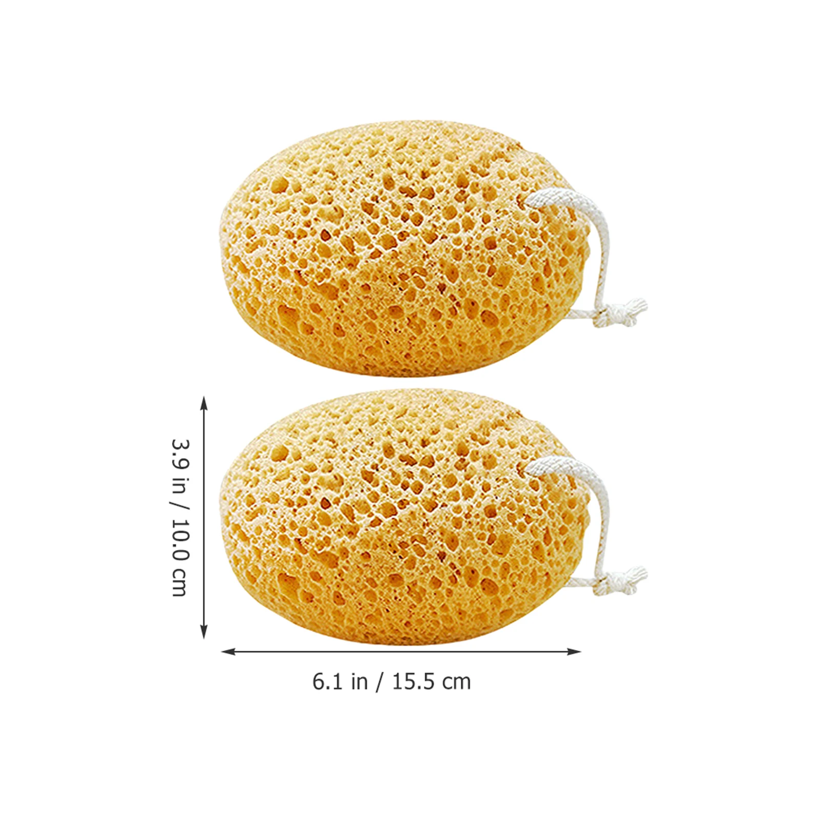 2pcs Soft Bath Sponge Exfoliating Loofah Shower Puff Cleansing Tool Foaming Esponja De Sponges Scrubbers Household Merchandises