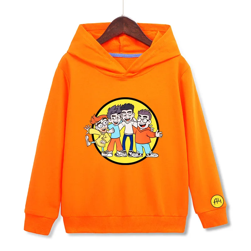 

A4 Lamba Children Sweatshirt hoodie Tops Pullovers Влад Бумага А4 для детей Children clothing boys Casual Hooded sweatshirts