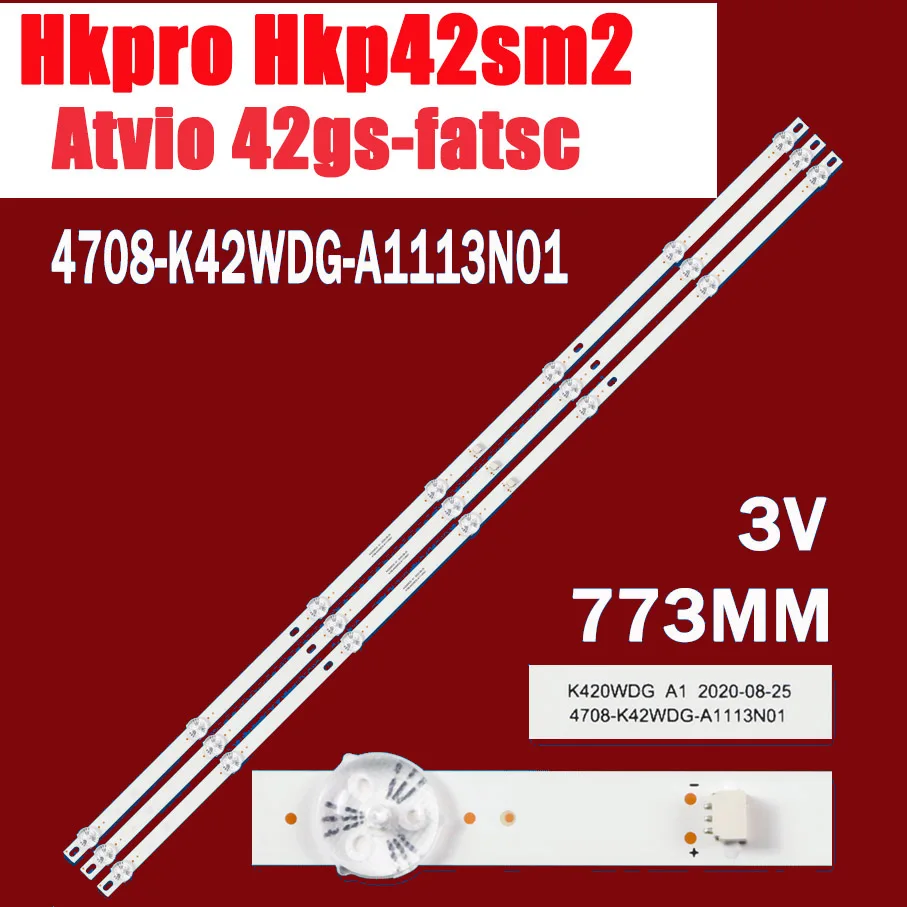 LED backlight strip For 42'' VOB 42DSQ-GB K420WDG A1 K420WD6 4708-K42WDG-A1113N01 Atvio 42gs-fatsc