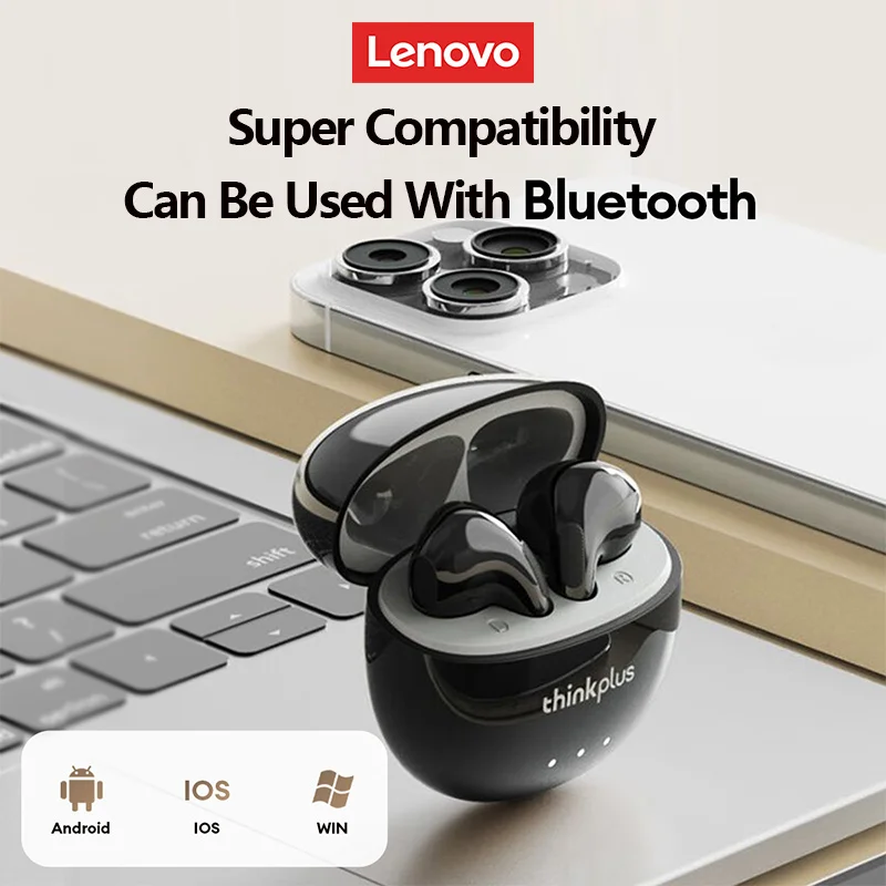 Nuevos auriculares estéreo originales Lenovo LP2 Pro inalámbricos Bluetooth V5.4 auriculares de juego de modo Dual auriculares deportivos de llamada HD de larga resistencia