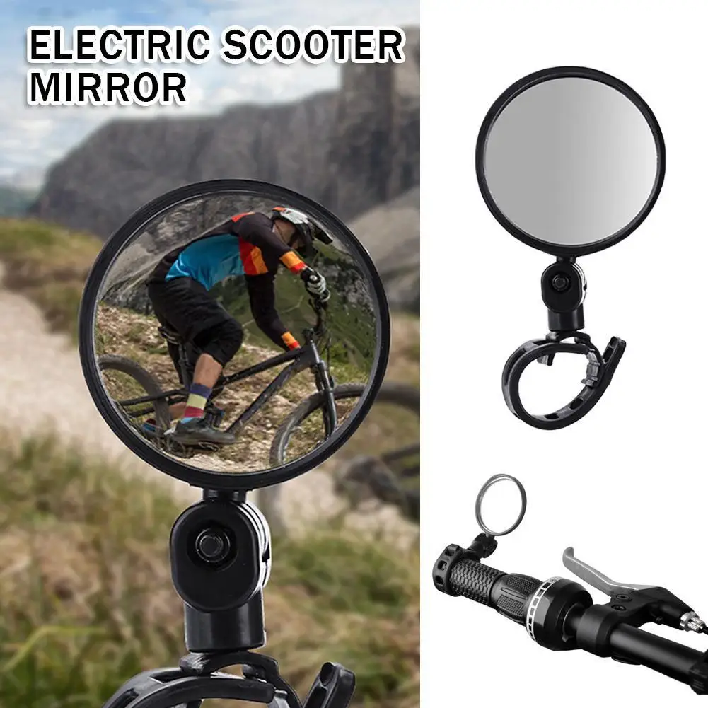 1pcs Bicycle Electric Vehicle Rearview Mirror Convex MTB Accessories Road ﻿ Bike Adjustable Reflector Angle Wide Q5Z1