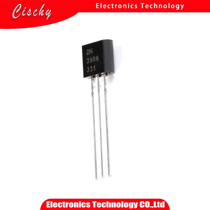 100PCS/Lot 2N3906 3906 TO-92 0.2A 40V PNP Triode     Wholesale Electronic