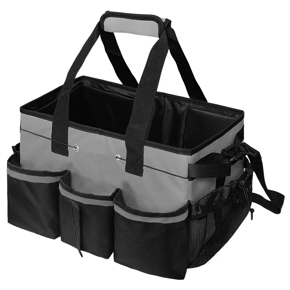 Cleaning Tool Organizer Bag Multi-function Tool Bag Waterproof Wear-resistant Large Capacity Oxford Cloth Storage Bag