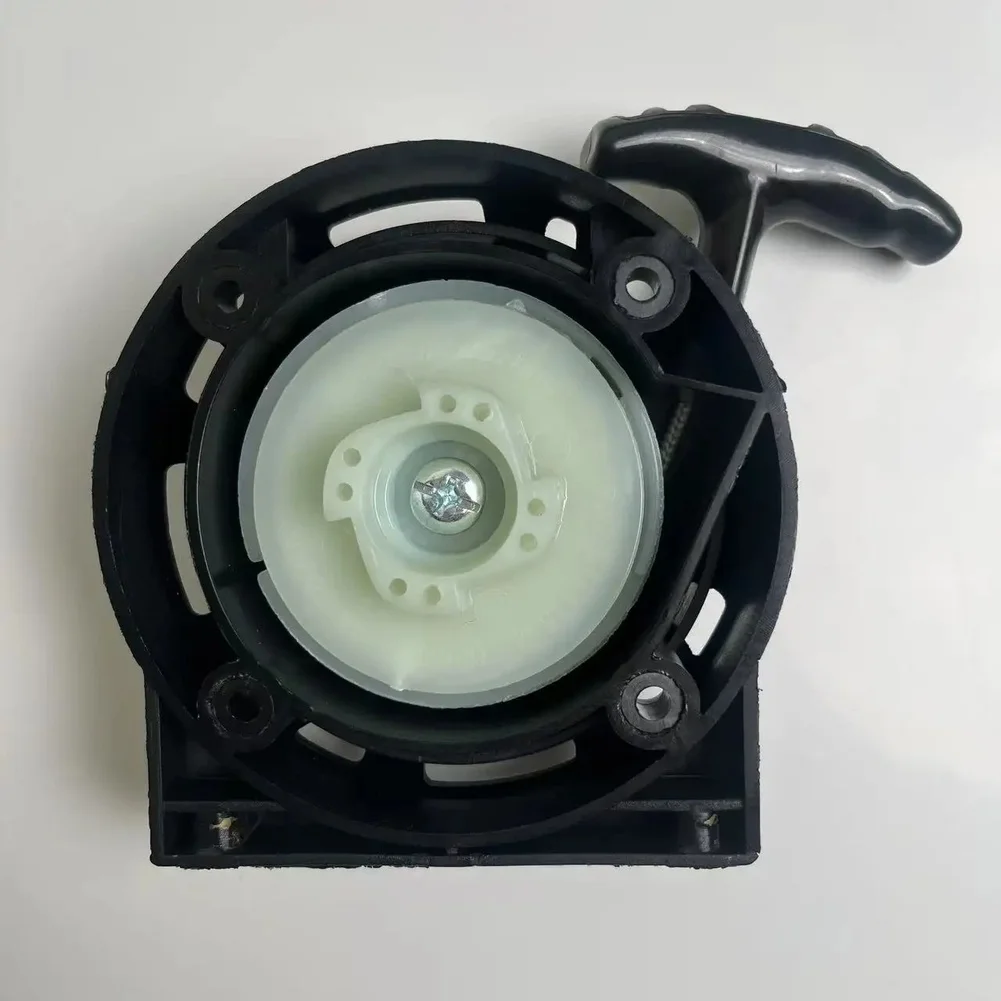 Lawn Mower Recoil Starter Assembly With Pull Cord For HY X55 Engine Ignition Replacement Part Plastic Metal Garden Tools