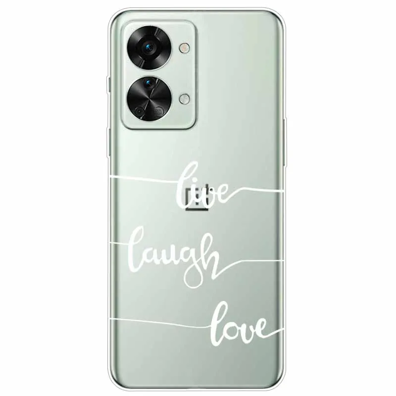 Cute Clear TPU Cover for OnePlus Nord 2T 5G Cover Nord2T Transparent Silicone Covers for OnePlus Nord 2T Case 2 T Bumper Coque