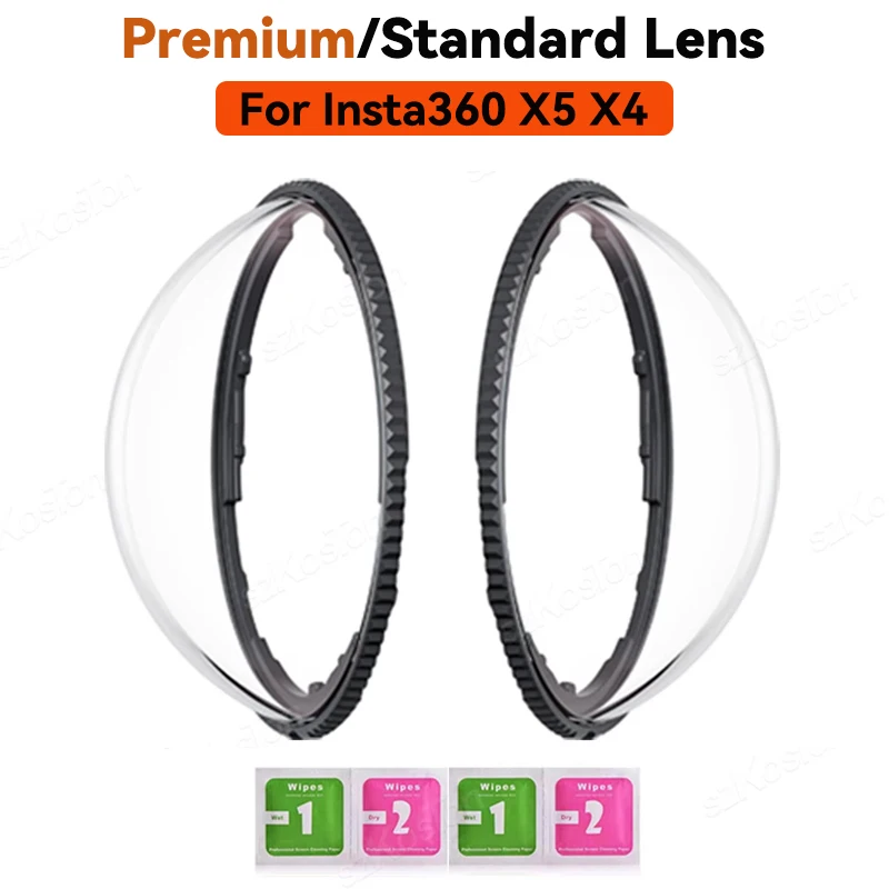 Premium Lens Guards For Insta 360 X5 X4 Plastics / Glass Standard Lens Guards Protector Cover for In...