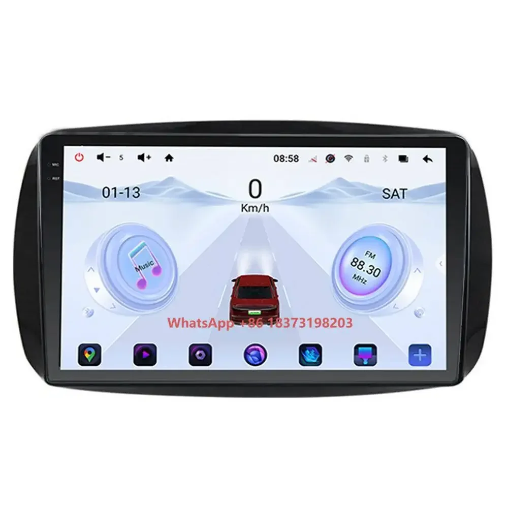 

Android 2K Screen 12GB+256GB Car Stereo Multimedia for Mercedes Benz Smart 453 Fortwo 2014-2020 GPS Navigation 5G WiFi Carplay
