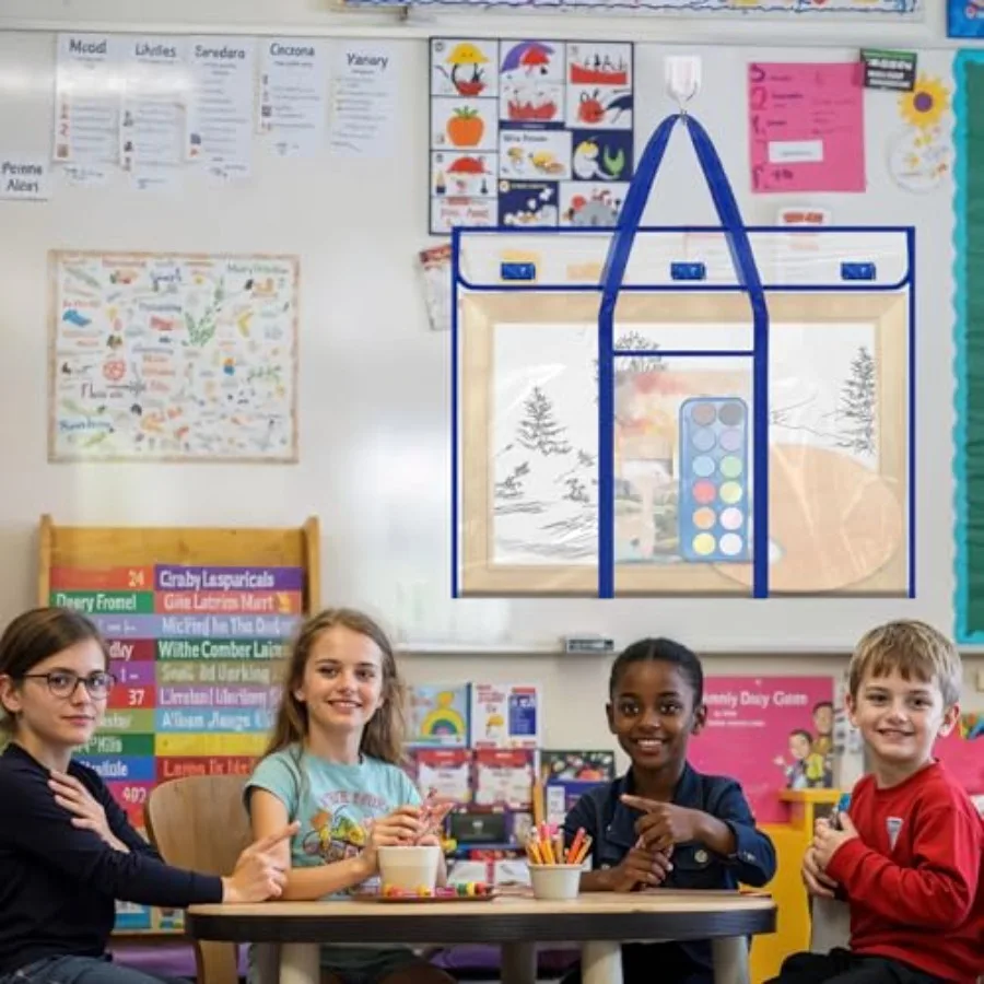 Almacenamiento de carteles de tablón de anuncios, bolsa grande de tabla de almacenamiento de 30x24 pulgadas para organizar portfolios artísticos, carteles, álbumes de recortes, 2 uds.