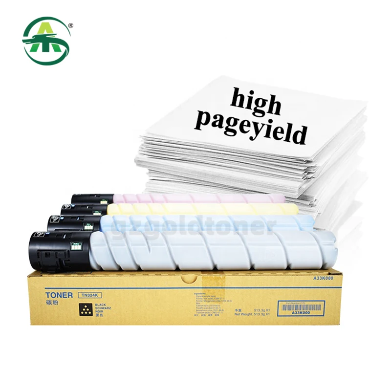 Imagem -05 - Conjunto Tn324 Bk500g Cmy400g tn Cartucho de Toner para Konica Minolta Bizhub C225 258 308 368 Toner em pó Copiadora Suprimentos pc