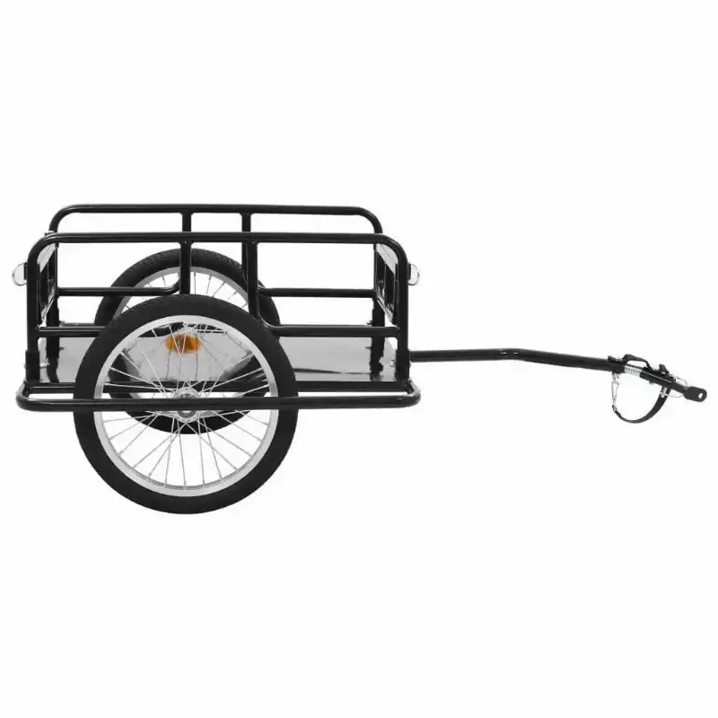 Heavy Duty Bicycle Wagon Cart,  Folding Groceries Hauler with Safe Hitch System 1pcs
